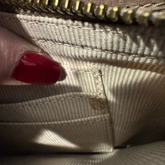 PRICE FIRM Margot Embossed Brown Leather Crossbody Bag - Picture 8 of 12